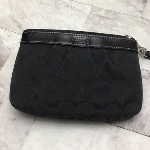 COACH Black Wristlet Purse